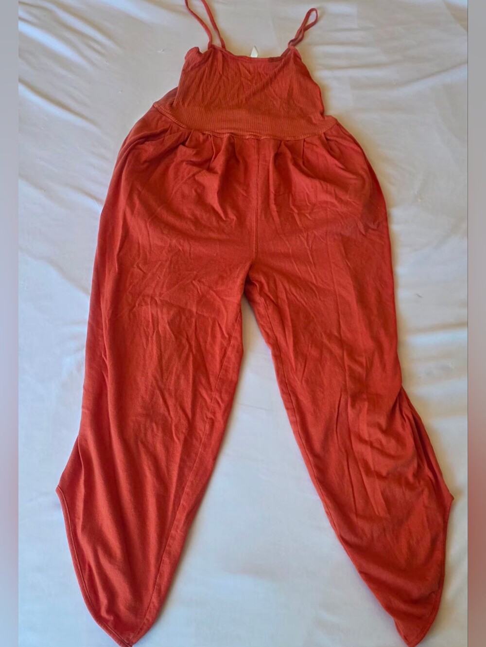 Free People Women's Orange Westside Onesie - Picture 2 of 6